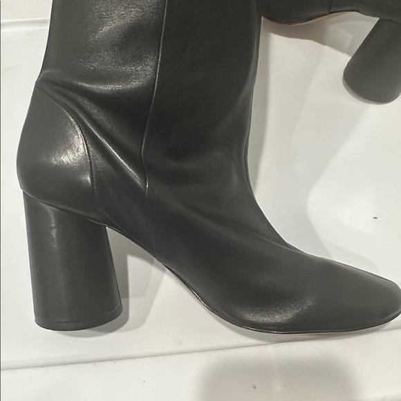 & other stories black leather knee high boots block
heel size 9.5 round toe - Picture 7 of 13